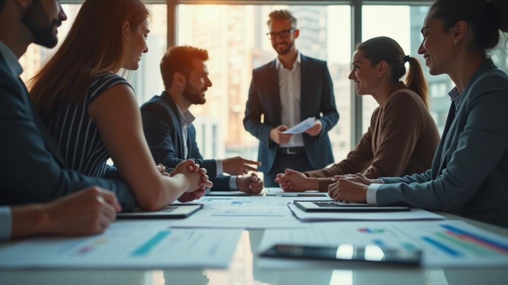 Reunión de negocios profesional