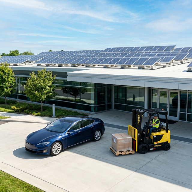 Paneles solares, autos y maquinaria arrendados con Camelia